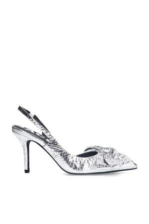 slingback pumps zilver