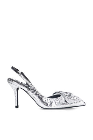 slingback pumps zilver