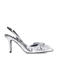 Sacha slingback pumps zilver