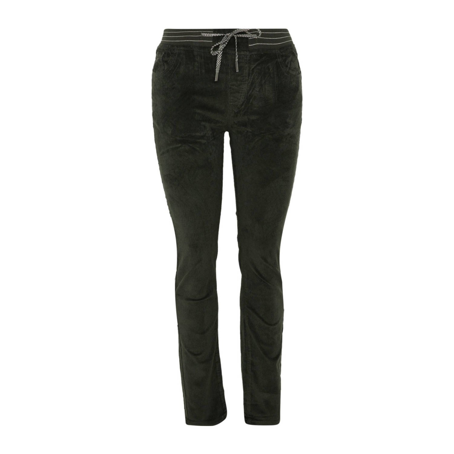 Paprika regular waist casual broek donkergroen