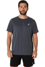 thumbnail: Grijze heren hardloopshirt Core van polyester met korte mouwen en ronde hals