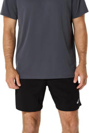 thumbnail: Grijze heren hardloopshirt Core van polyester met korte mouwen en ronde hals