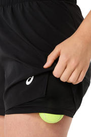 thumbnail: ASICS sportshort Court 2-in-1 zwart