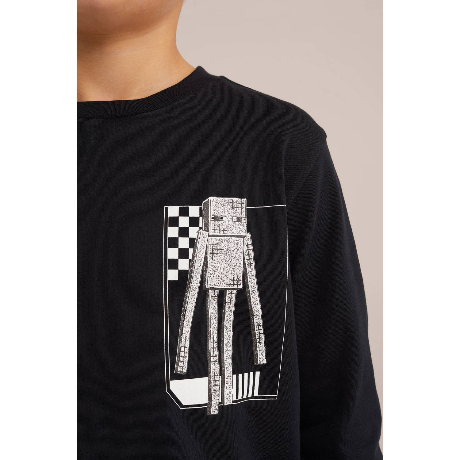 WE Fashion longsleeve zwart