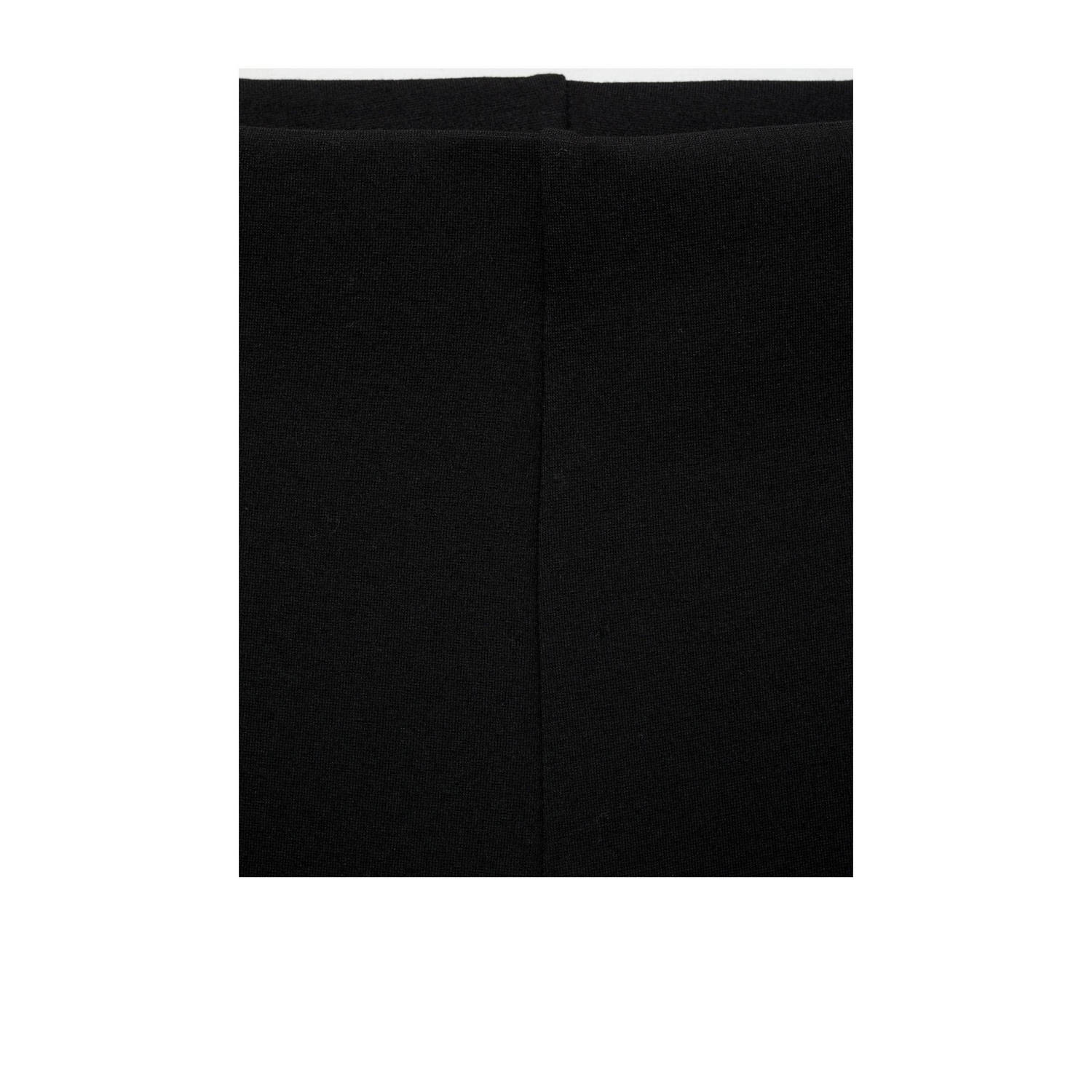 Mango flared regular waist legging zwart