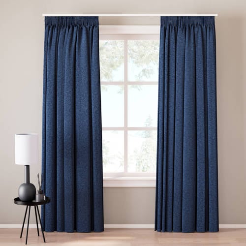 NOUS Living verduisterend gordijn kant en klaar donkerblauw (per stuk) (150 x 290 cm)* afbeelding