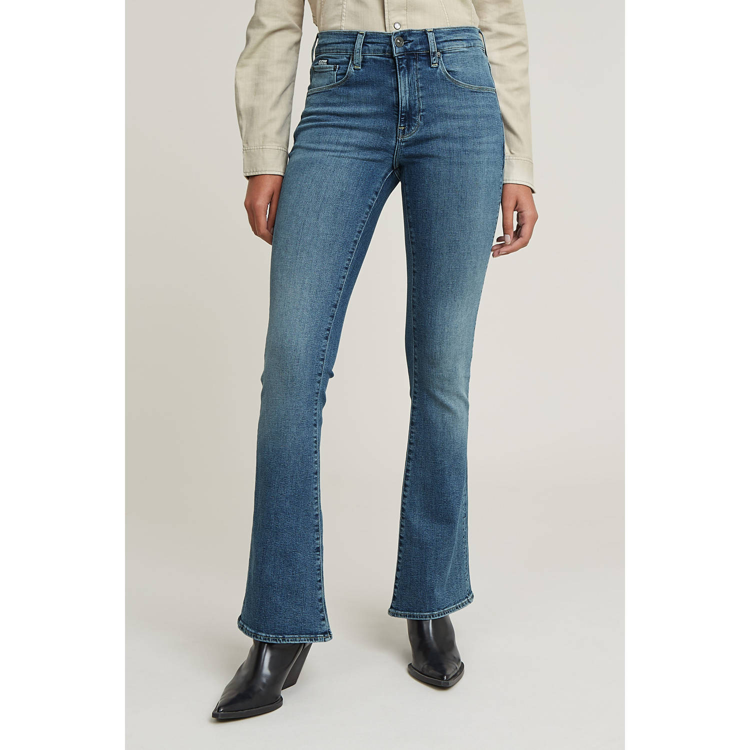 G-Star Raw Jeans D21290-D987 H280 3301 FLARE-faded icy blue