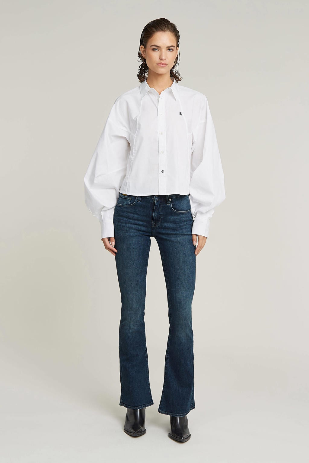 G-STAR flared jeans dark blue denim