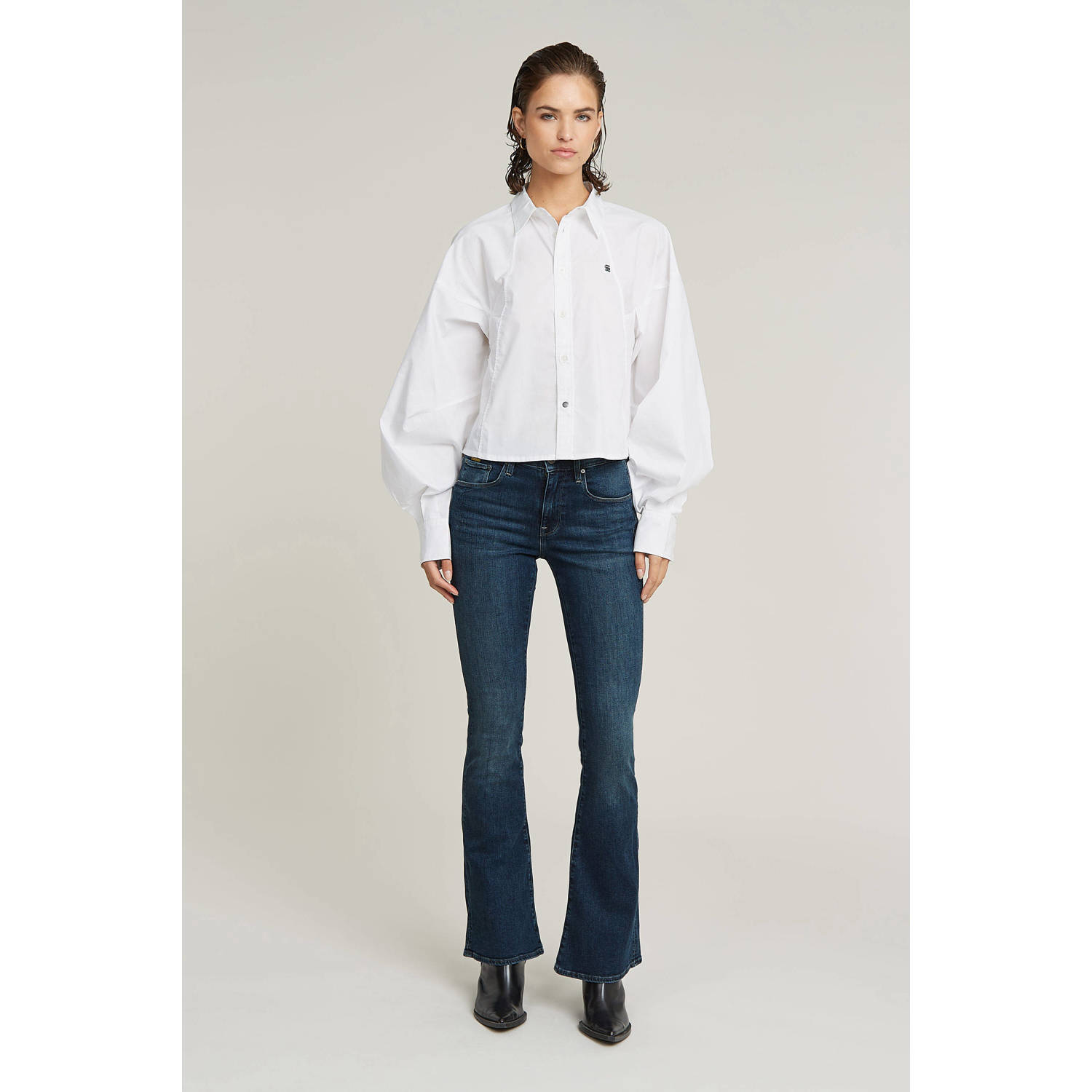 G-STAR flared jeans dark blue denim
