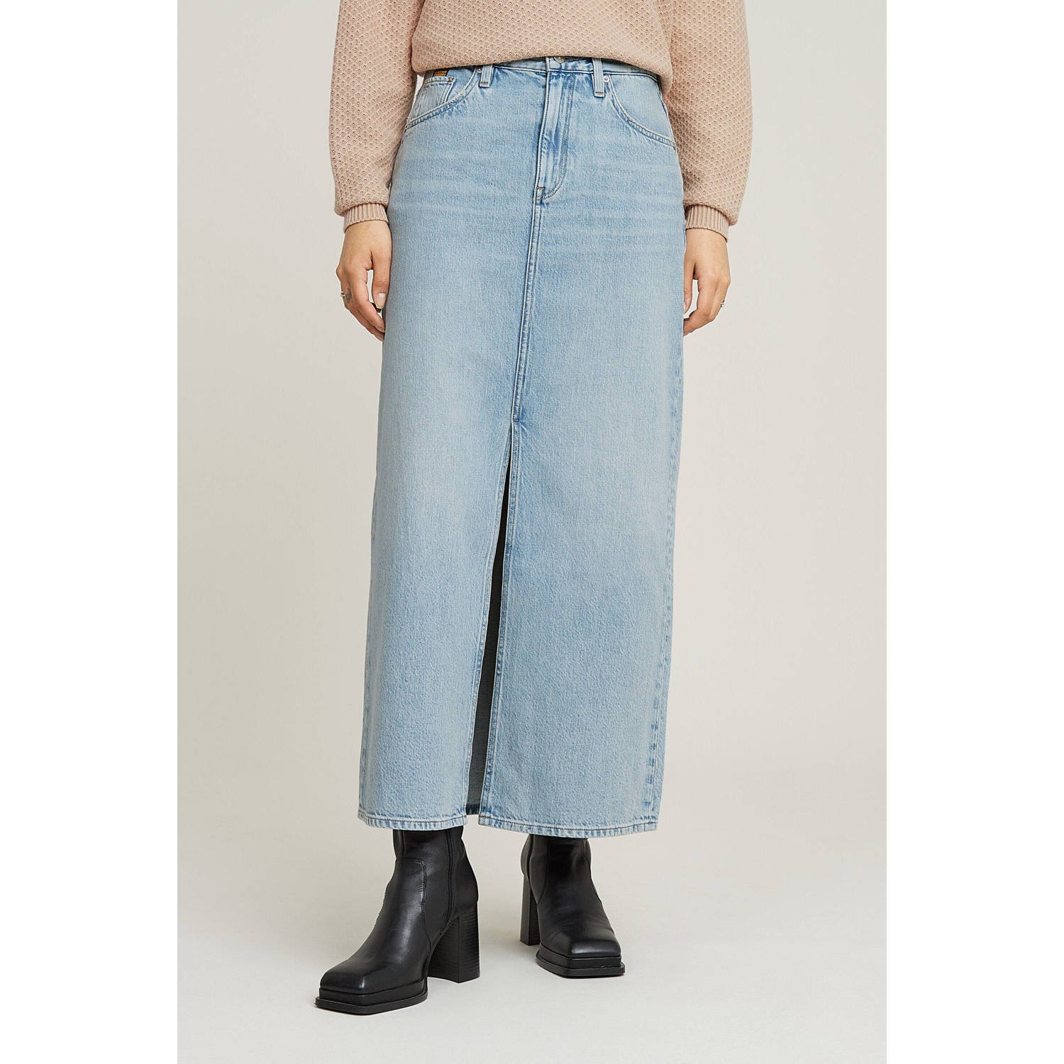 G-Star RAW Viktoria Lange Rok Lichtblauw Dames
