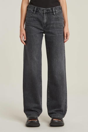 low waist loose fit jeans black denim