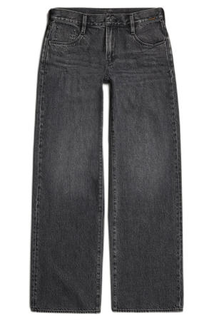 low waist loose fit jeans black denim