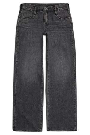 low waist loose fit jeans black denim