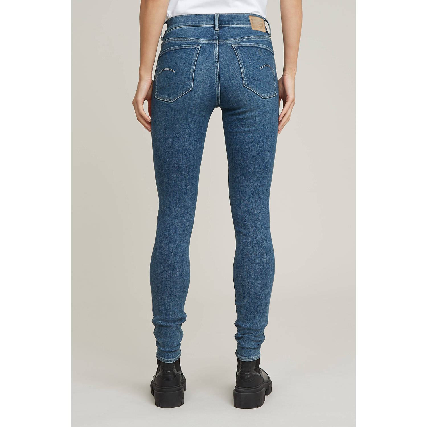 G-STAR high waist skinny jeans medium blue denim