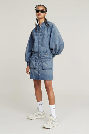 blousejurk medium blue denim