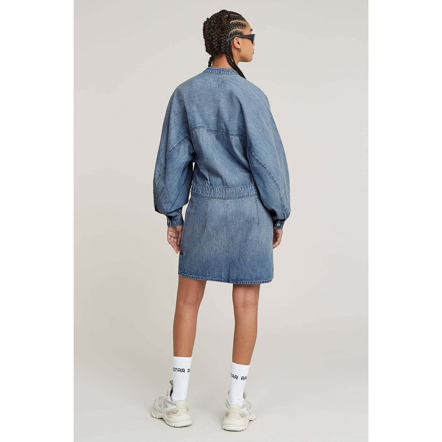 G-STAR blousejurk medium blue denim