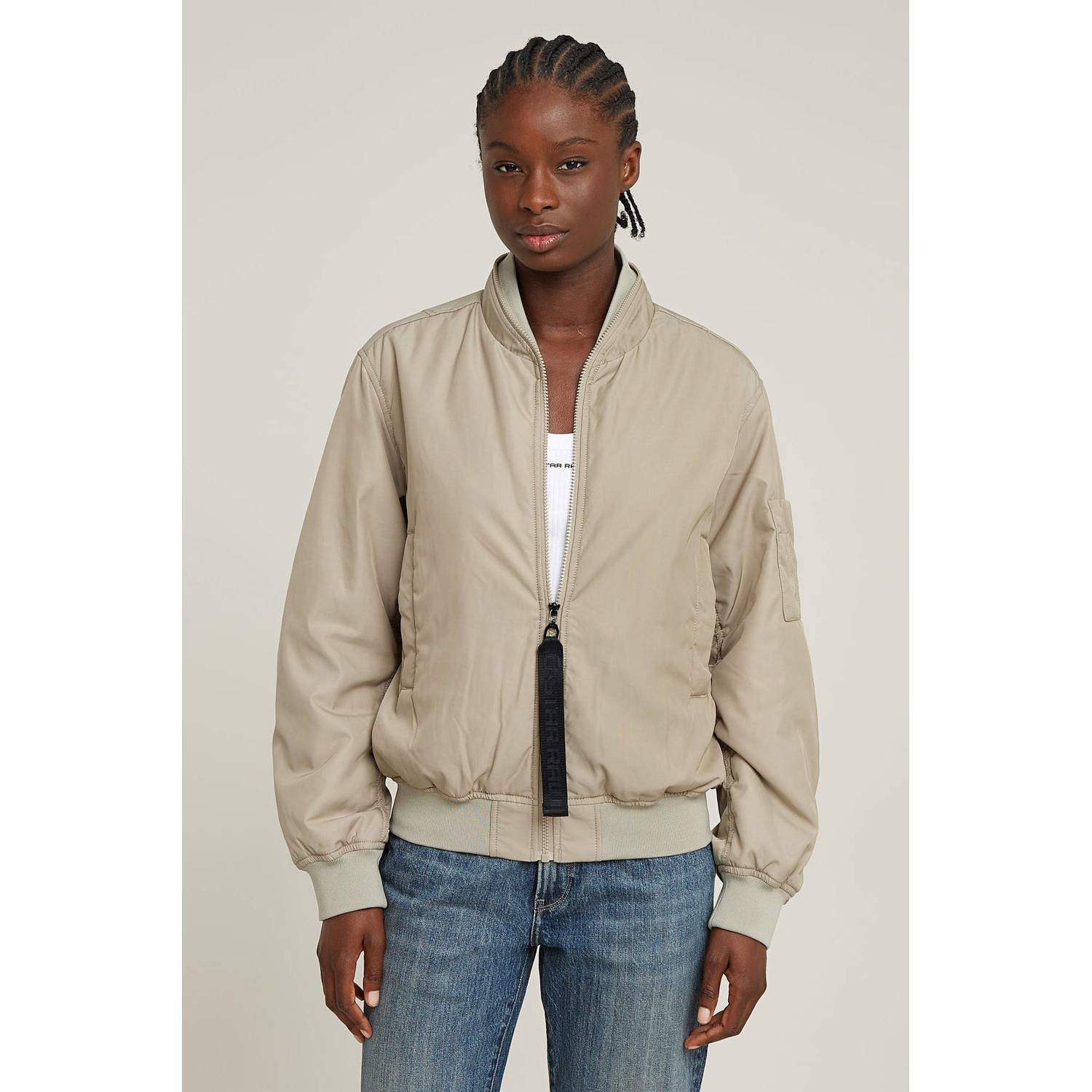 G-Star RAW Bomberjack Gewatteerd Beige Dames