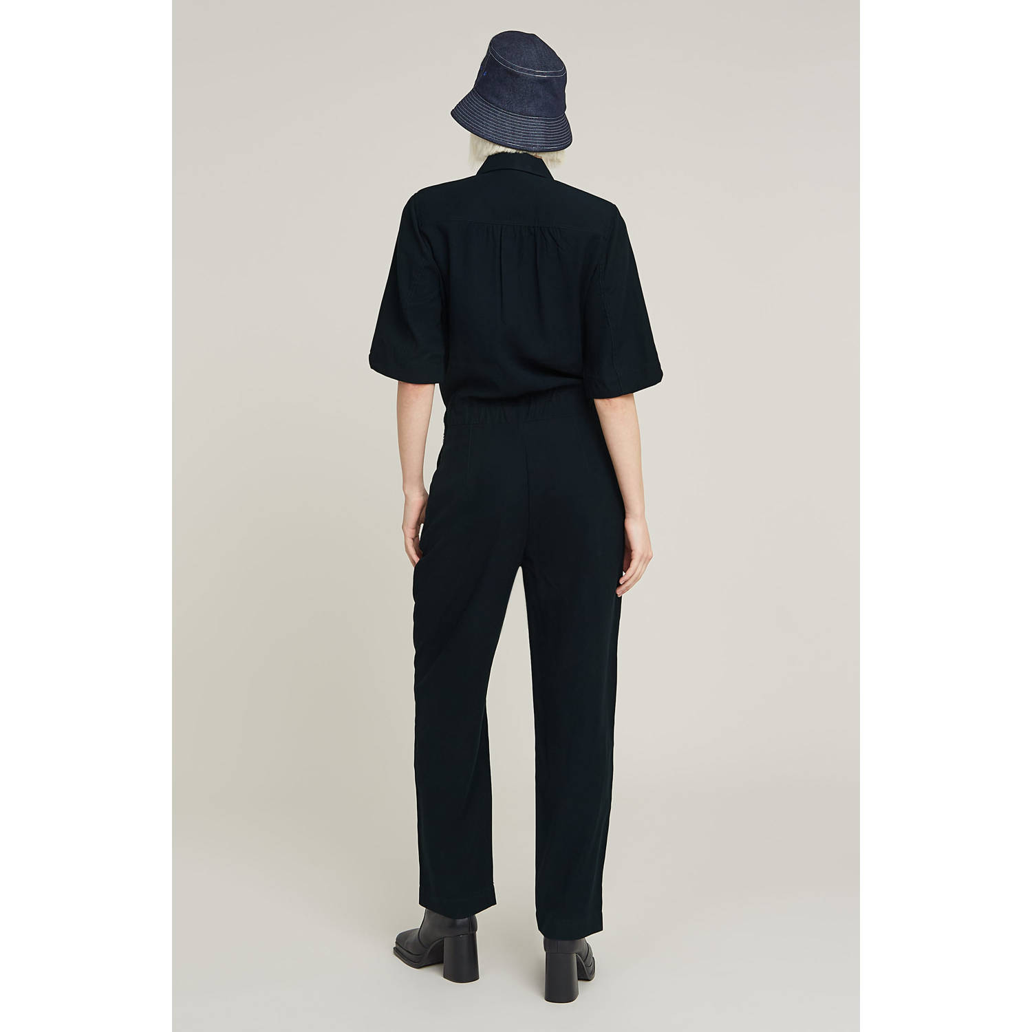 G-STAR regular jumpsuit donkerblauw