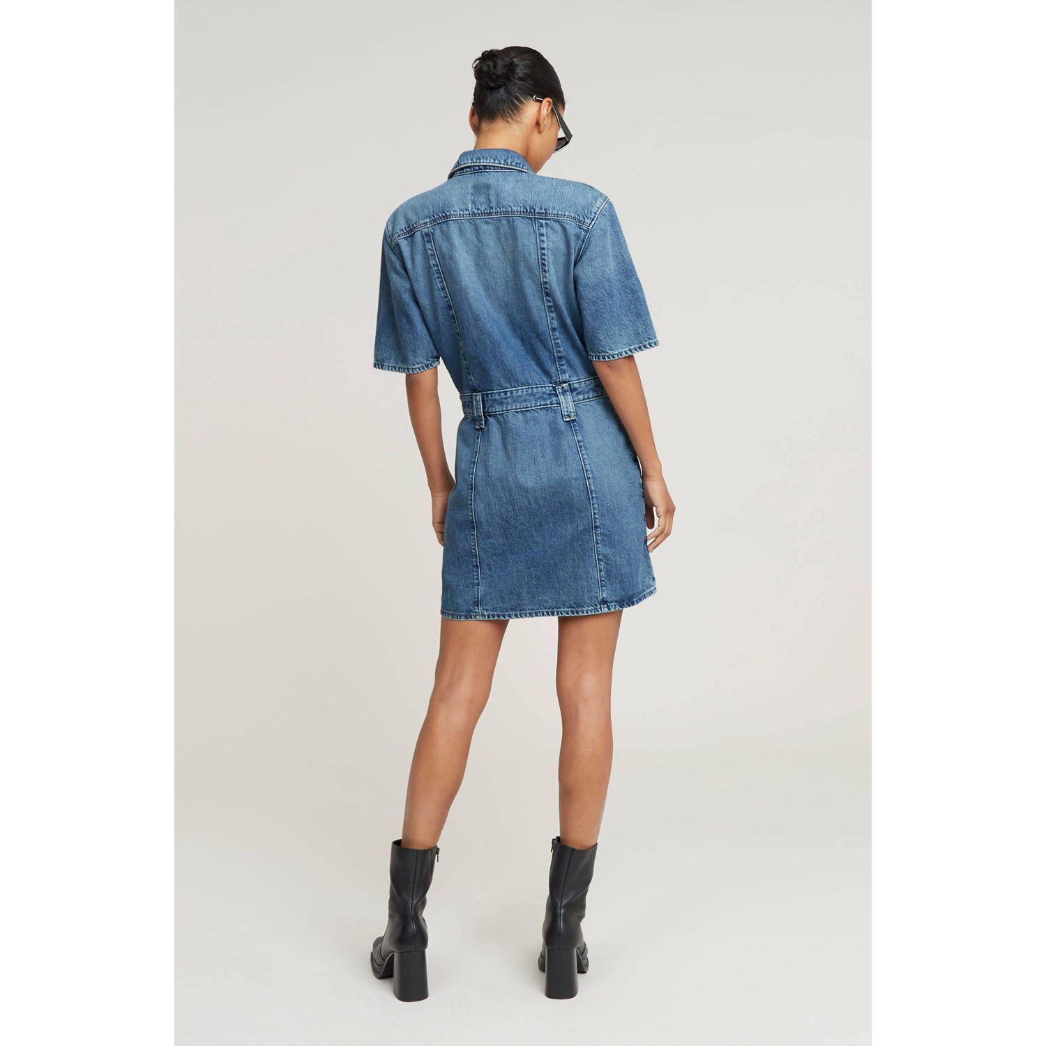 G-STAR spijkerjurk medium blue denim