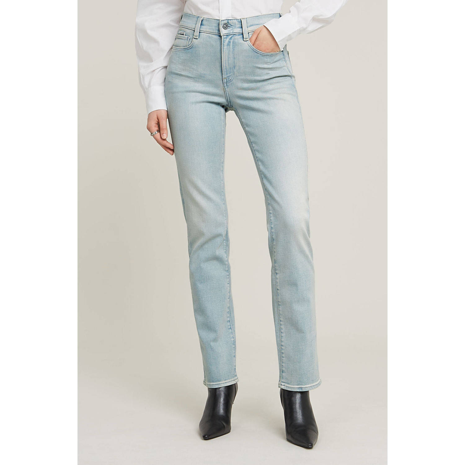 G-Star RAW Strace Straight Jeans Lichtblauw Dames