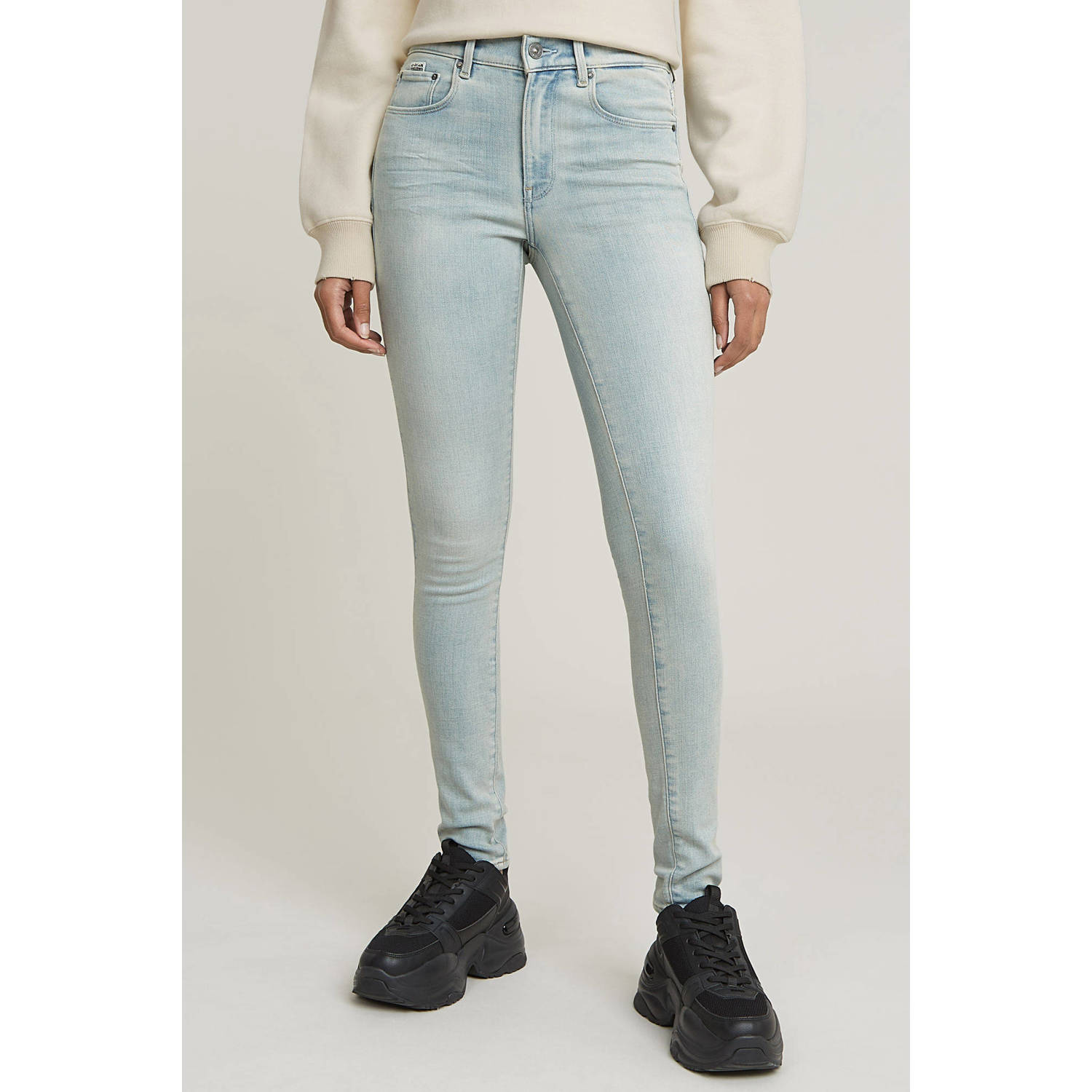 G-STAR high waist skinny jeans light blue denim