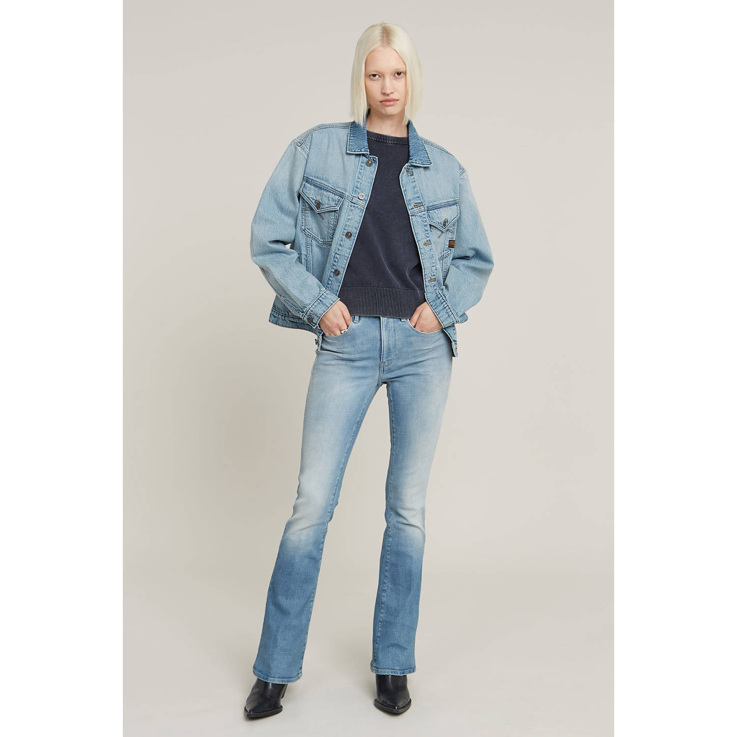 G-STAR flared jeans light blue denim