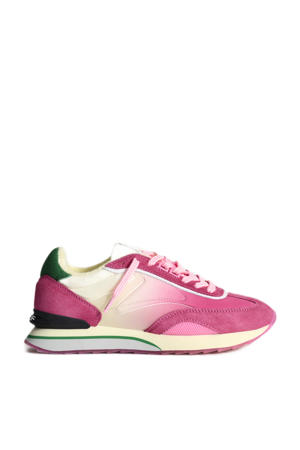 Art  leren sneakers roze