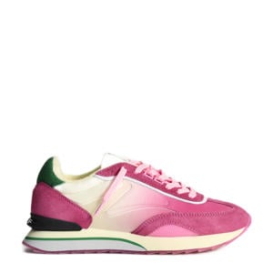 Art leren sneakers roze