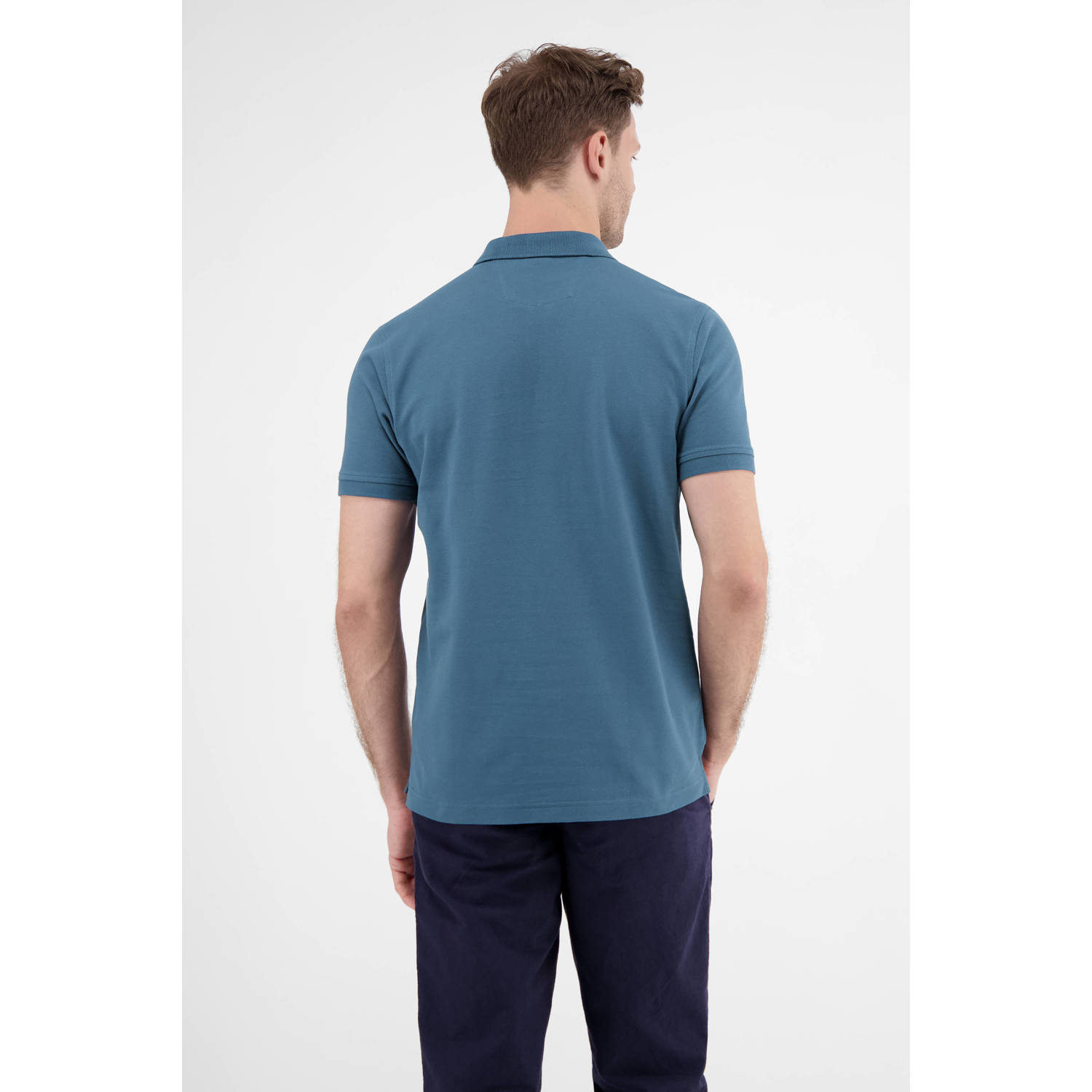 LERROS regular polo blauw