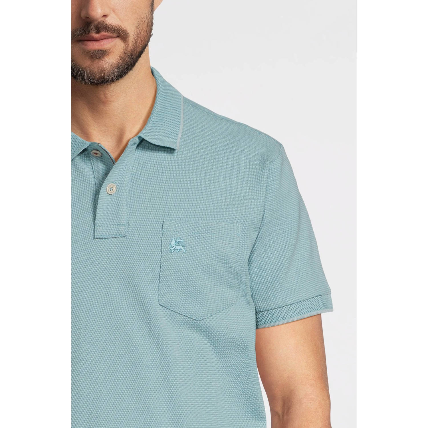 LERROS polo lichtblauw
