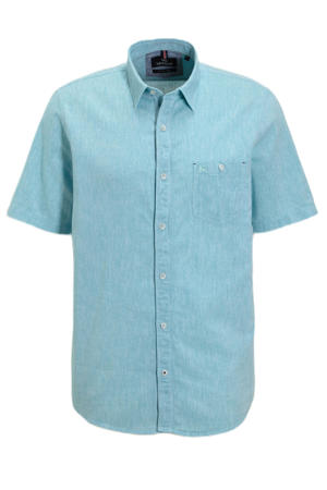 linnen casual overhemd blauw