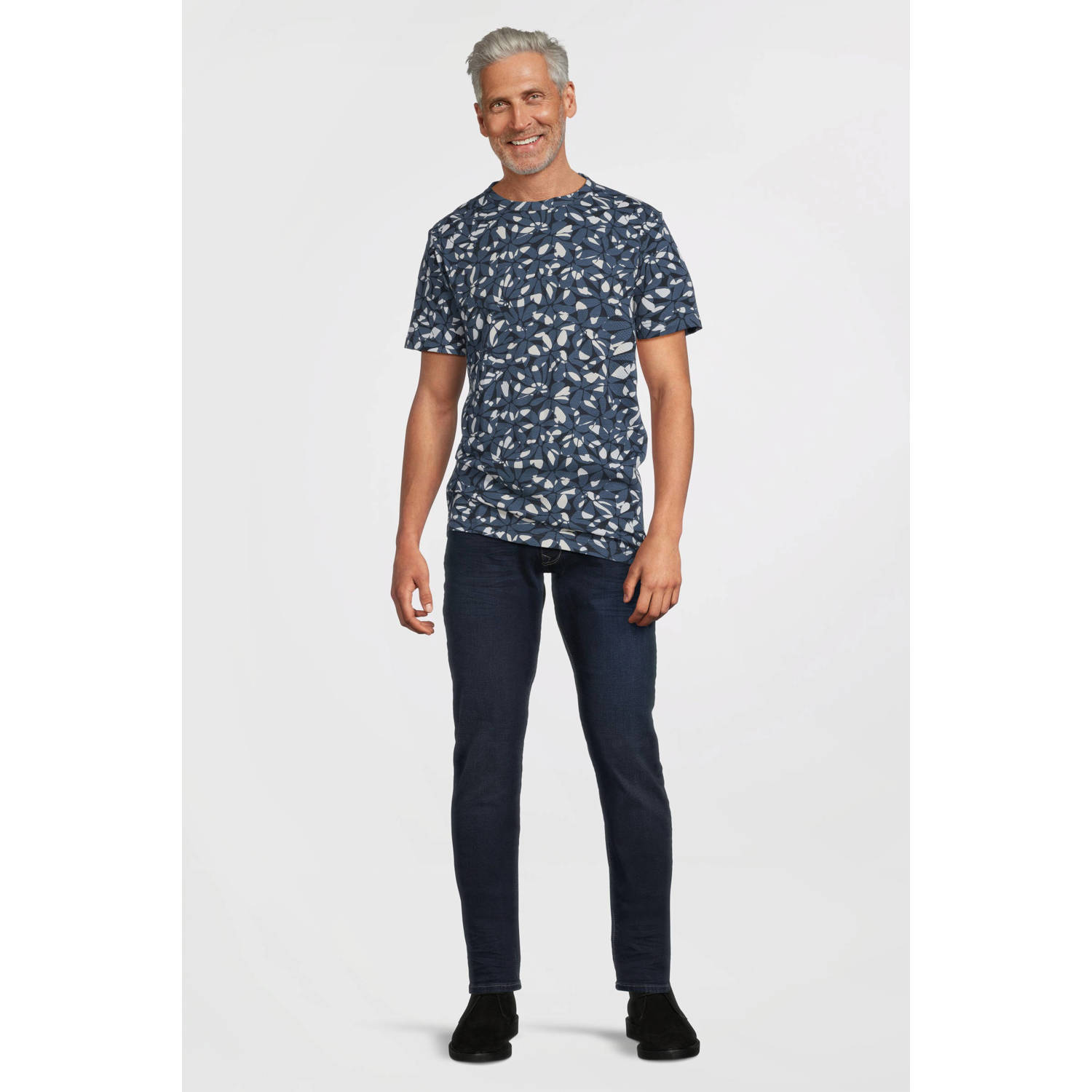 LERROS T-shirt donkerblauw