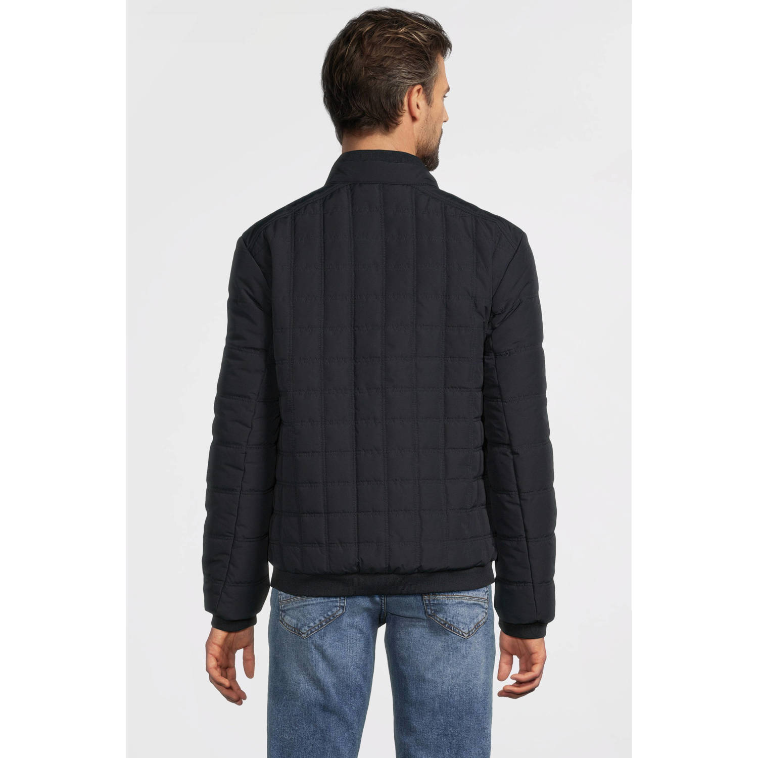 LERROS gewatteerde jas donkerblauw