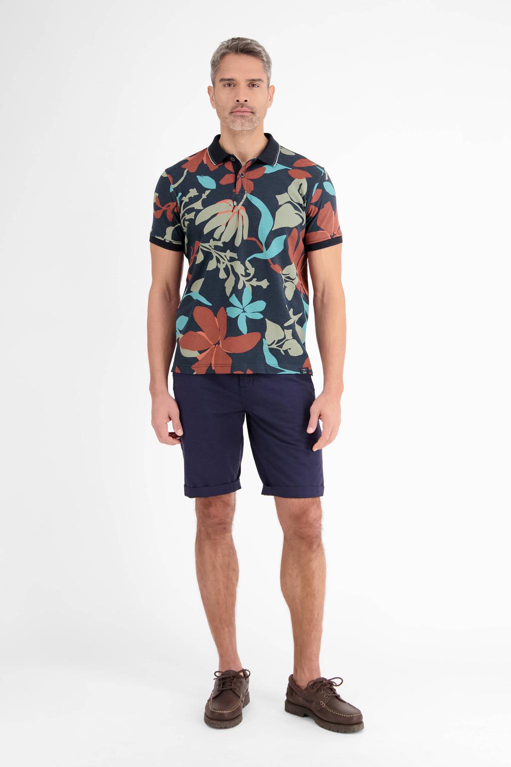 LERROS regular polo blauw