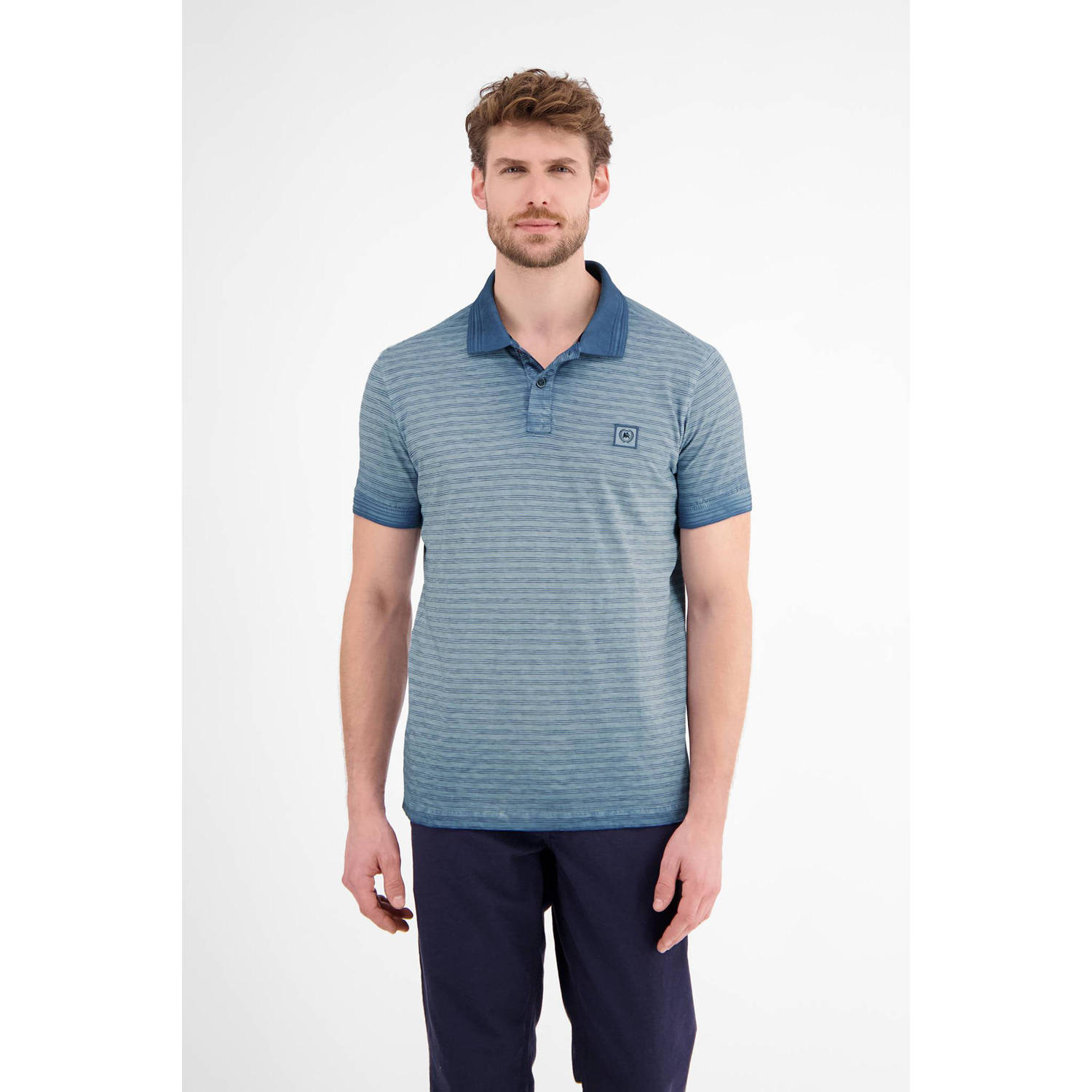 Lerros Poloshirt gestreept poloshirt voor heren