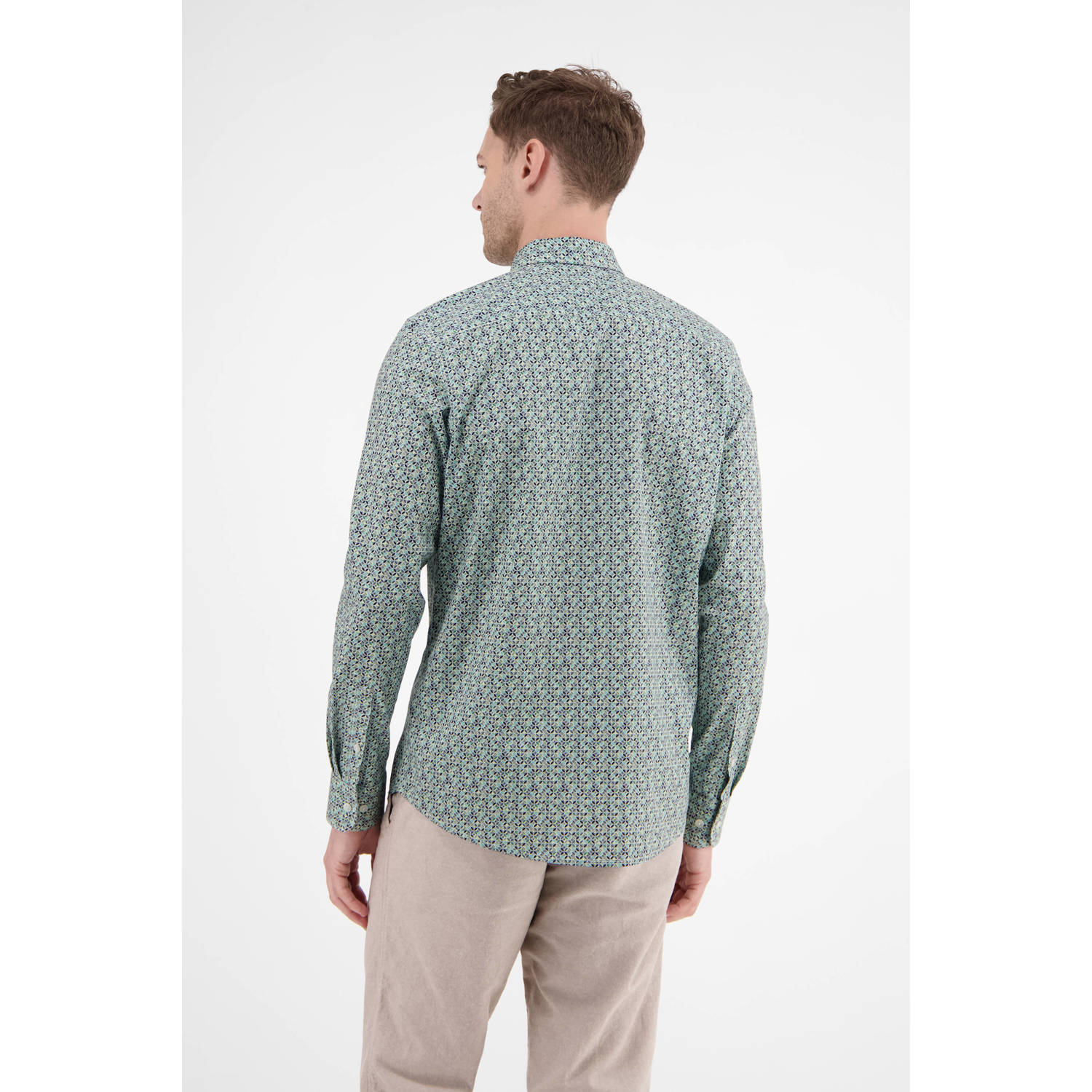 LERROS casual overhemd groen