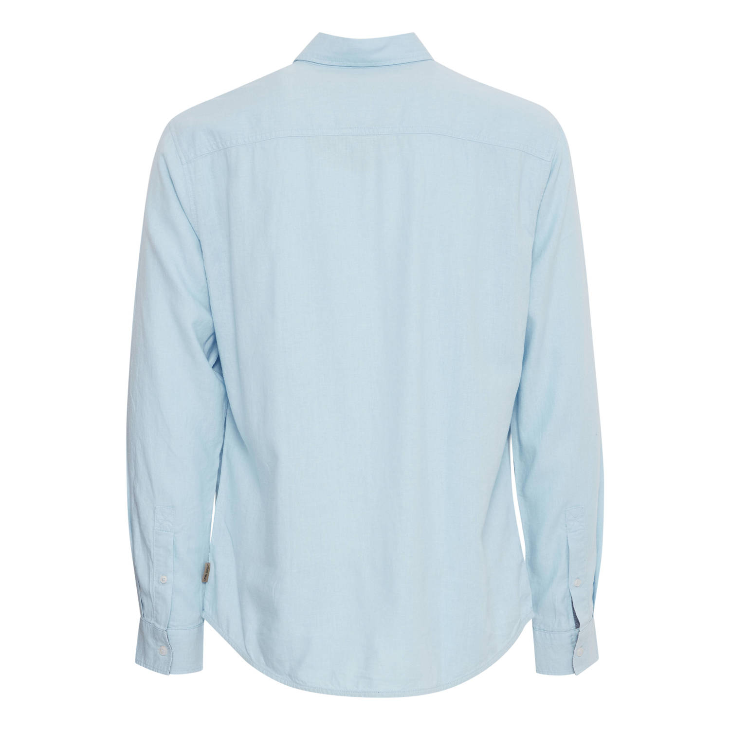 Blend linnen casual overhemd lichtblauw