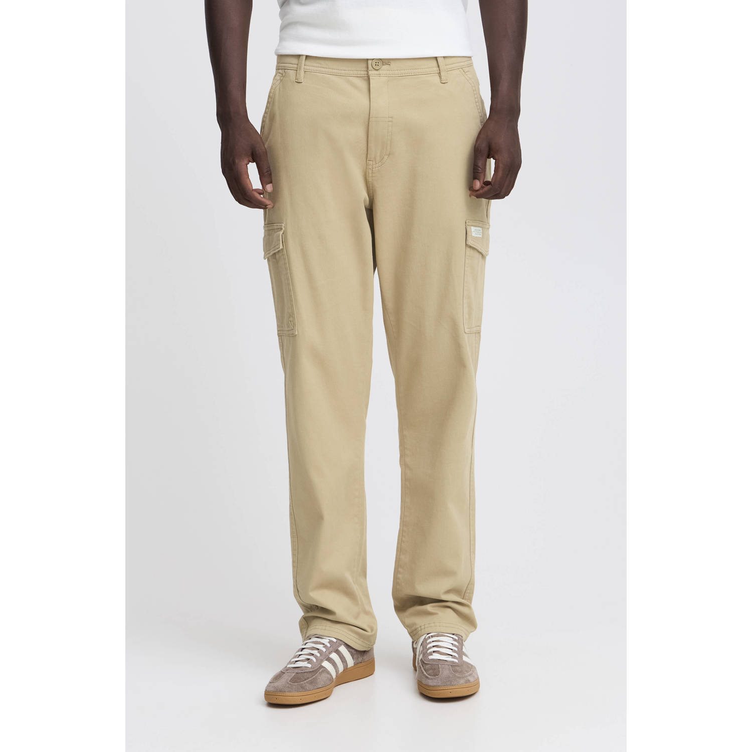 Blend regular cargo broek beige