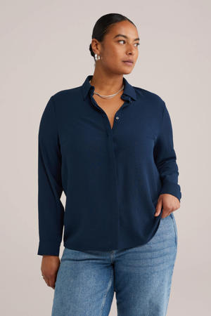 blouse donkerblauw