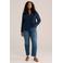 WE Fashion Curve blouse donkerblauw