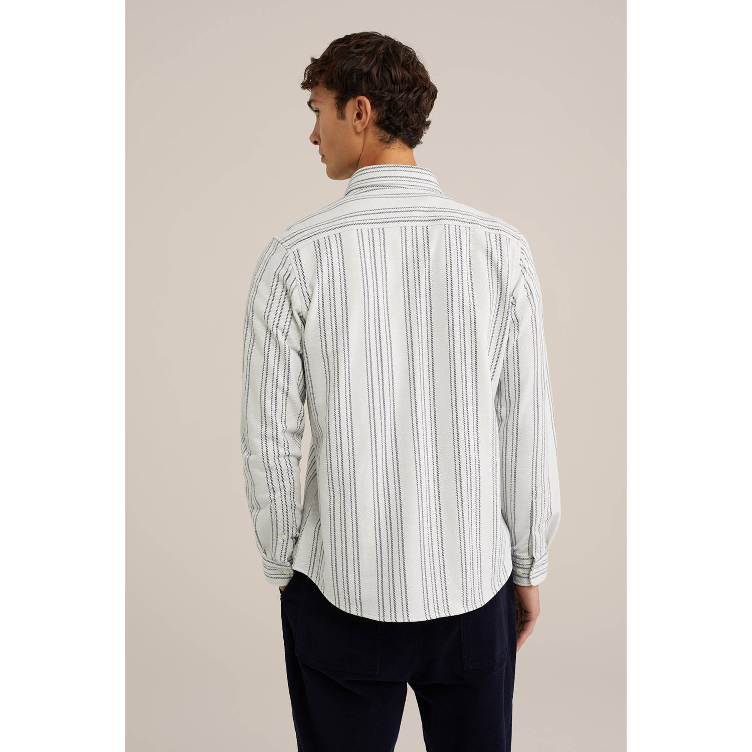 WE Fashion WE Fundamentals casual overhemd ecru