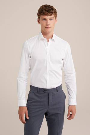 Tall fit overhemd wit