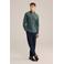 WE Fashion casual overhemd donkergroen