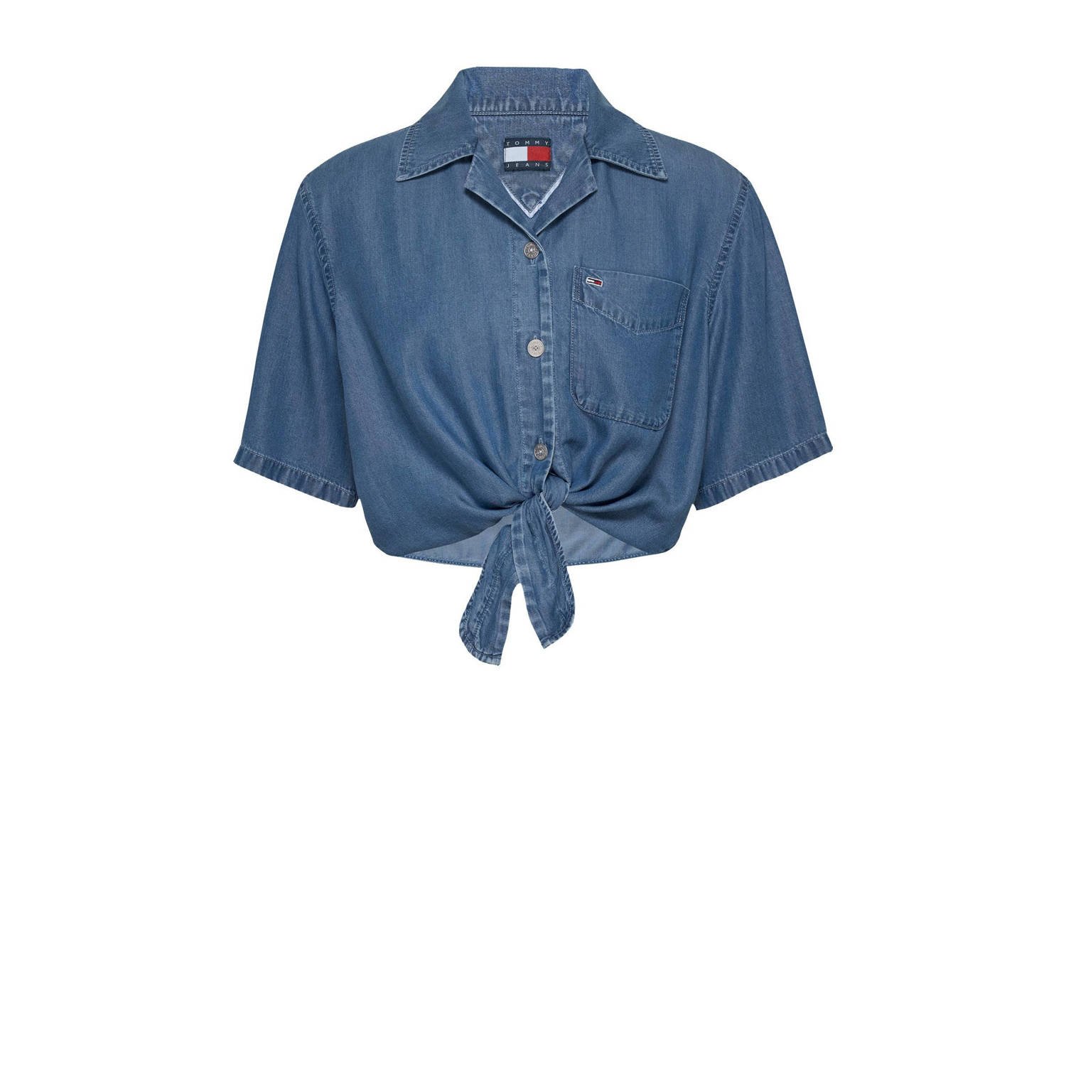 Tommy Jeans Plus blouse medium blue denim