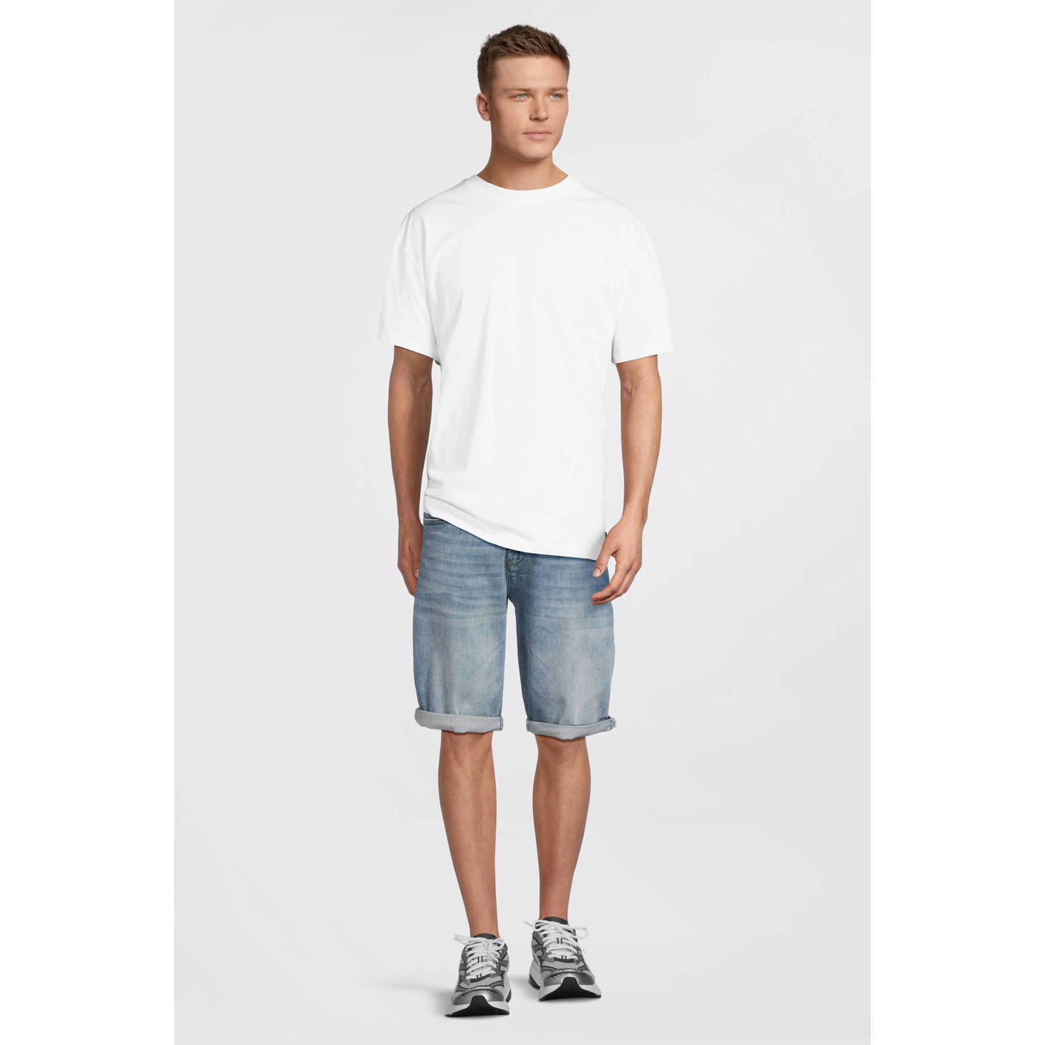 Cars regular denim short light blue denim