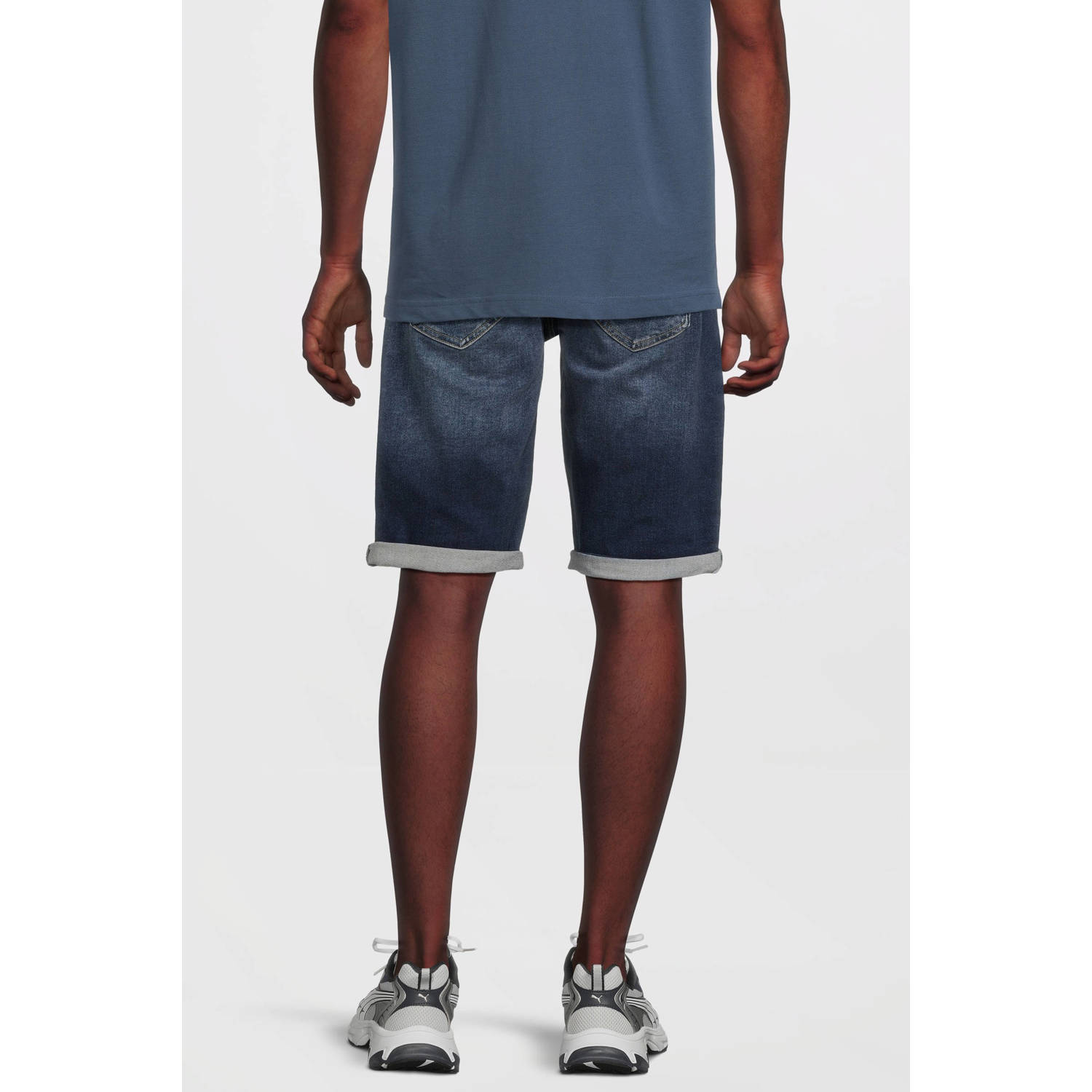 Cars regular denim short dark blue denim