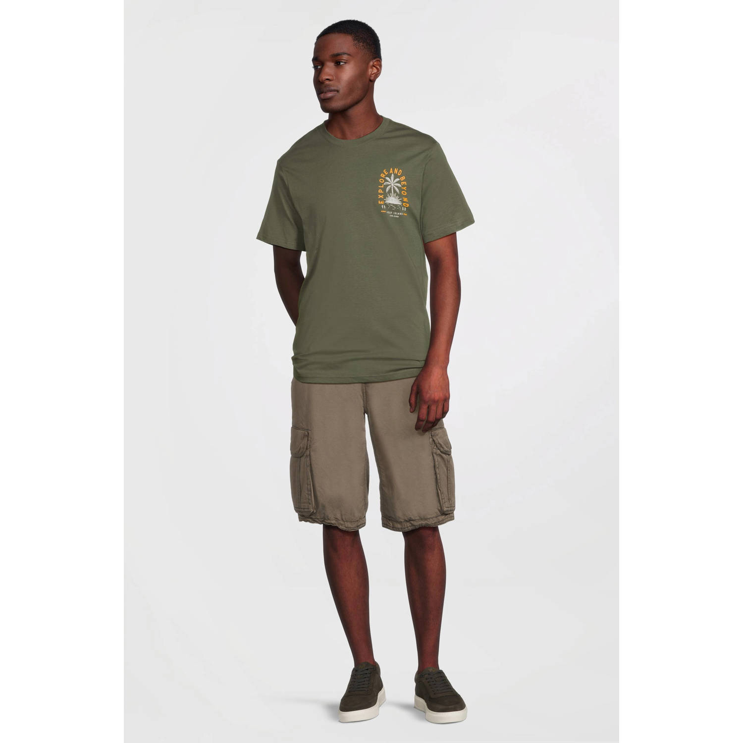 Cars regular T-shirt SUROSO olijfgroen