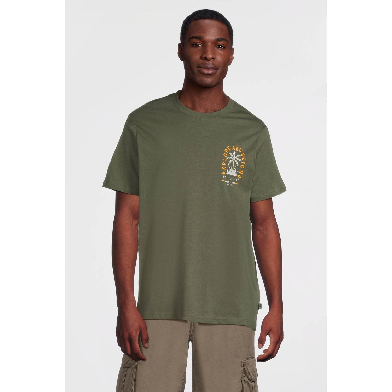 Cars regular T-shirt SUROSO olijfgroen