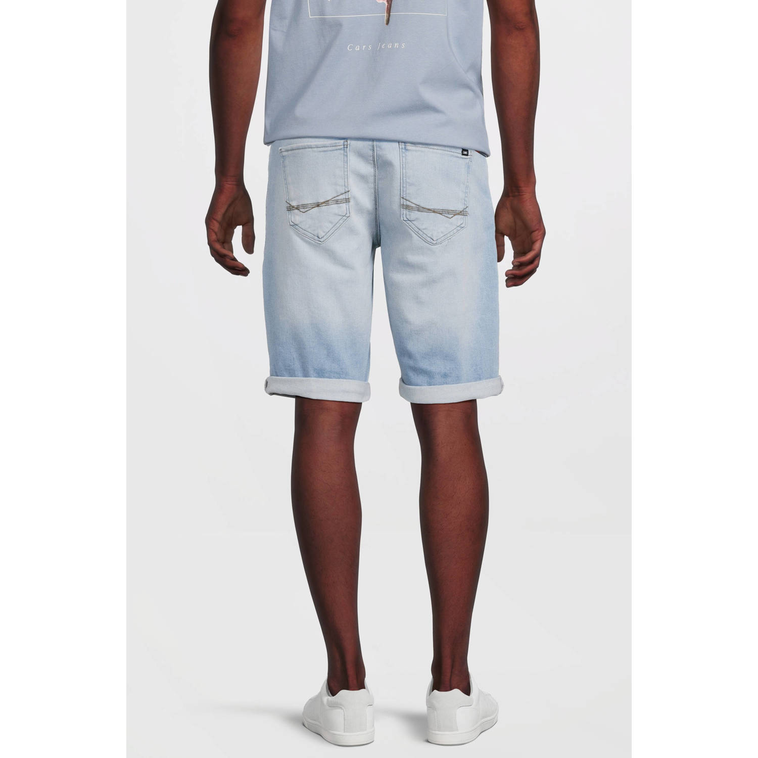 Cars regular denim short light blue denim