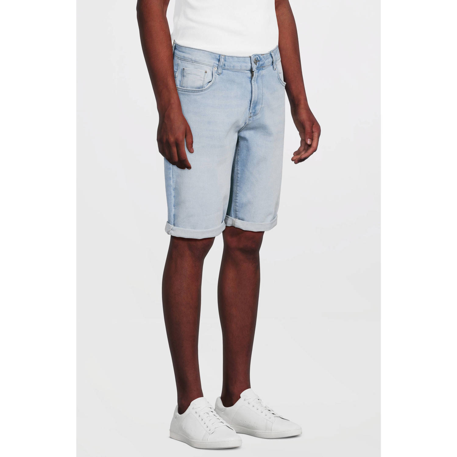 Cars regular denim short light blue denim